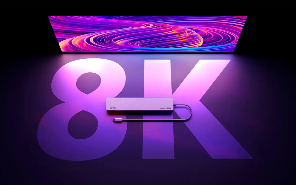 8K 해상도가 가능한 UH3240 USB-C 디자인